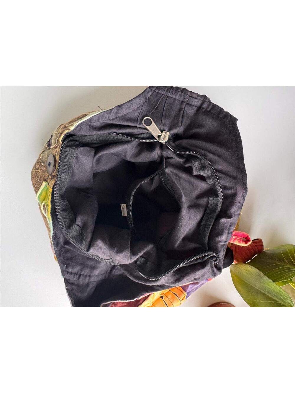 Boho Patchwork Hobo Bag Embroidered Hippie Shoulder Purse Handcrafted Nepal - Picture 8 of 8